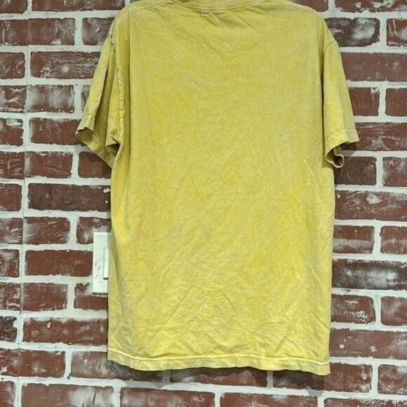 Daydreamer For Free People Rolling Stones Graphic Print Shirt Yellow Size S - Picture 2 of 4